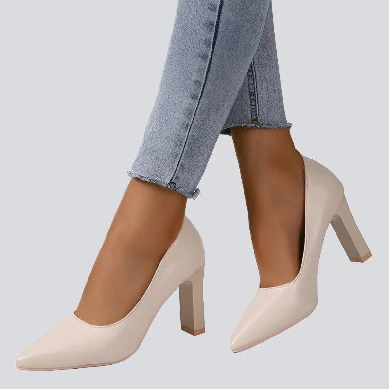 Classic Heel Women Pumps Pointed Toe