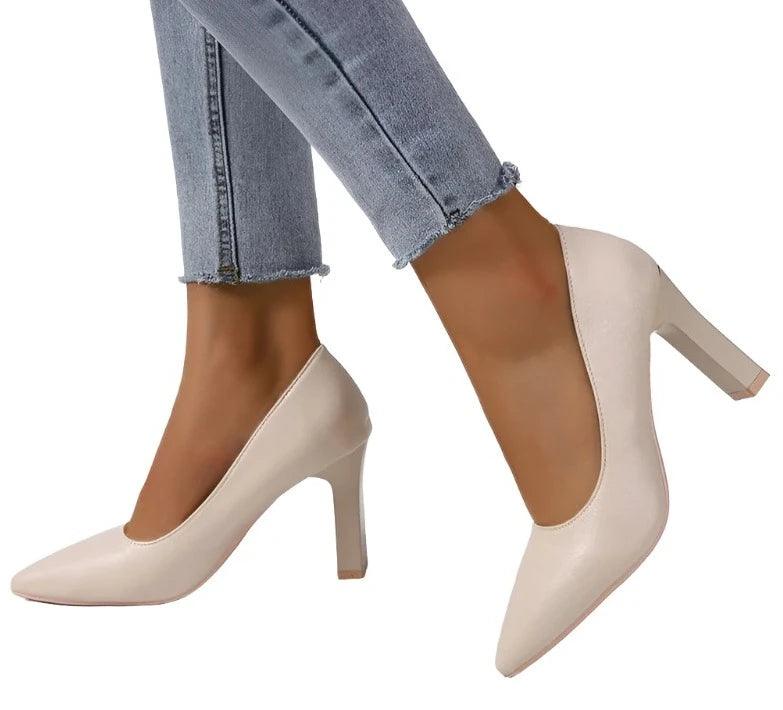 Classic Heel Women Pumps Pointed Toe