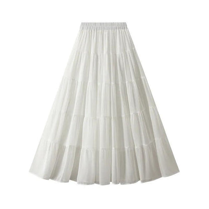 Elegant High Waisted Pleated Skirt