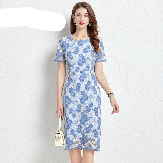 Casual Floral Mid-Length Summer Dress