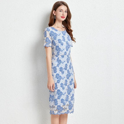 Casual Floral Mid-Length Summer Dress