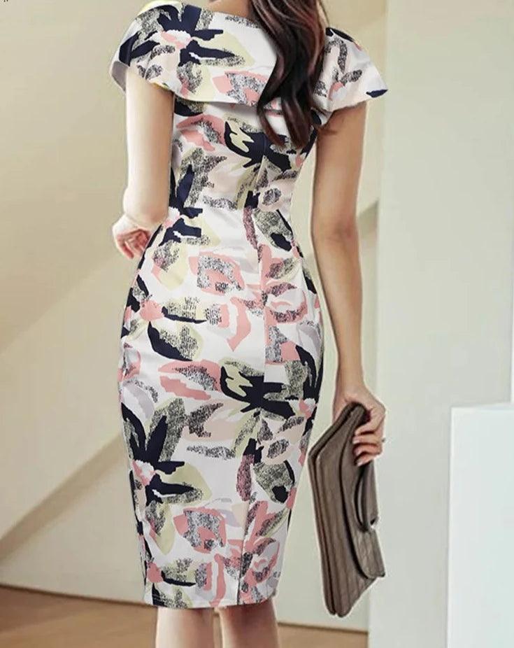 Women’s Ruffle Printed Summer Dress