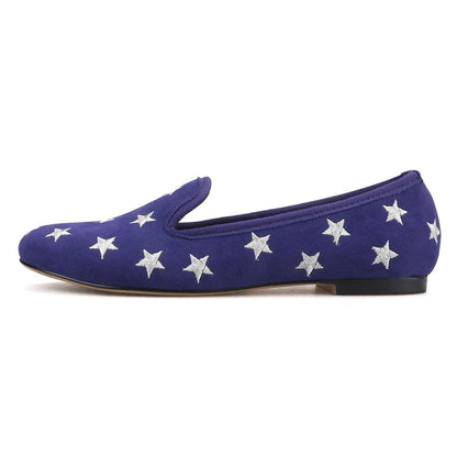 Starry Night Velvet Women's Loafers