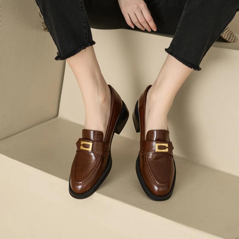 Stylish Low-Heeled Women Loafers