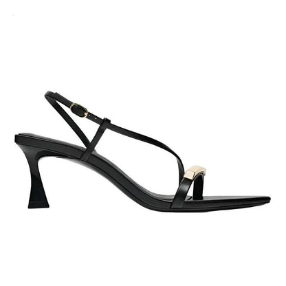 Women Sandals Black High-Heeled Shoe