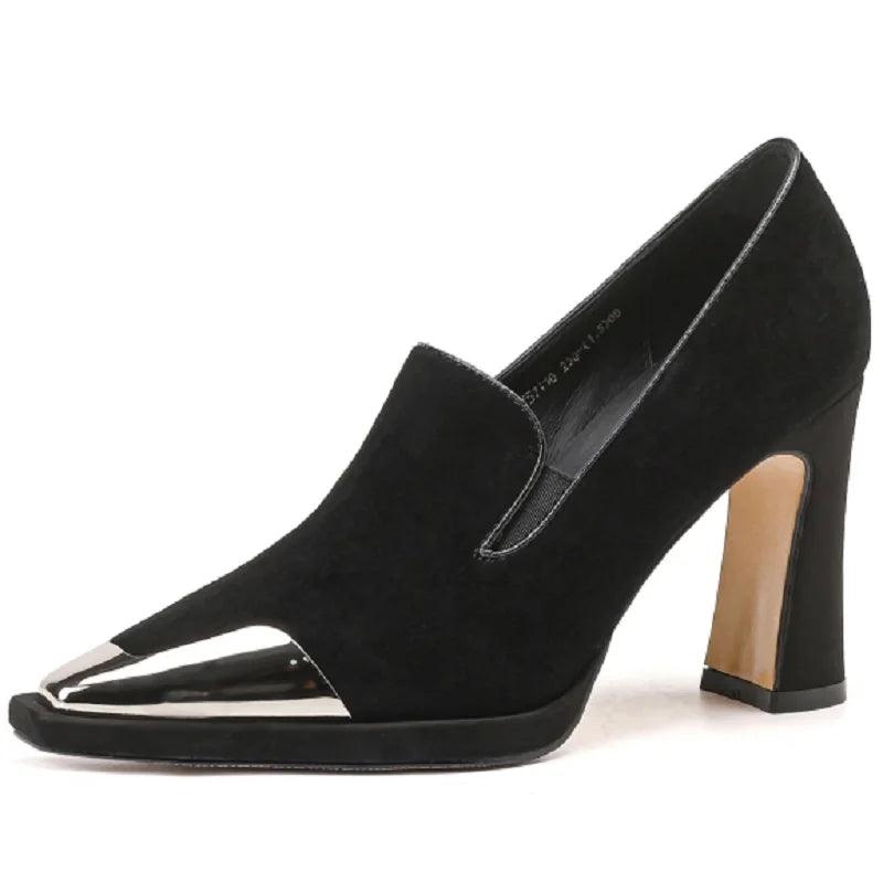 Women’s Suede Leather High Heel Pumps