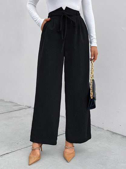 Elastic Loose Wide Leg Pants - Wide Leg Pants - Guocali