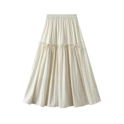 Elegant Bow A-Line Skirt - A-Line Skirt - Guocali