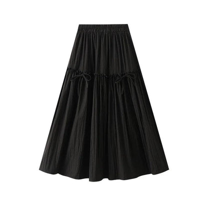 Elegant Bow A-Line Skirt - A-Line Skirt - Guocali