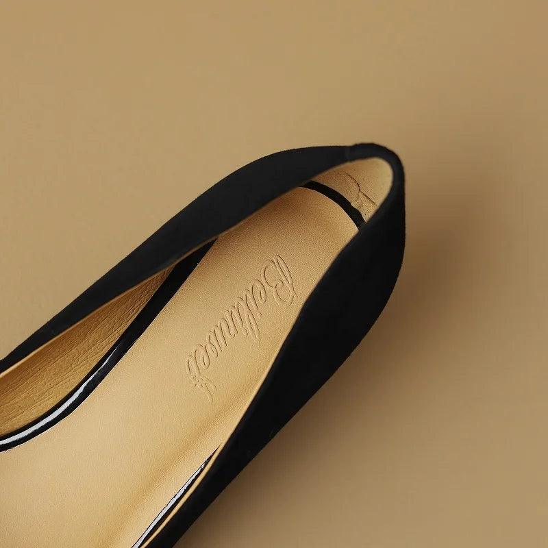 Elegant Leather High Heel Women Pumps - Pumps Shoes - Guocali