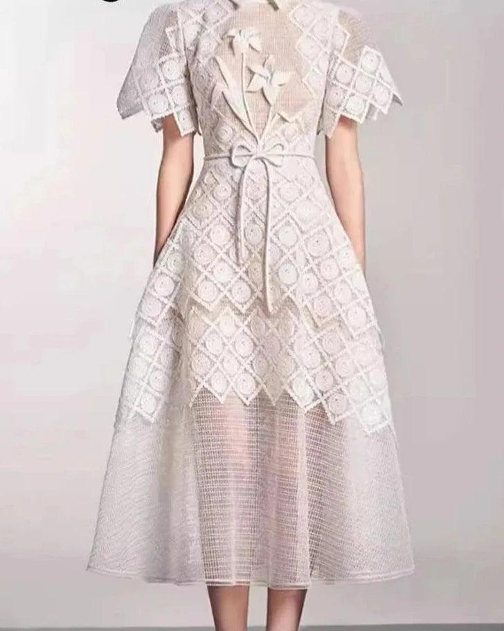 Fairy Style Embroidery Lace Party Dress - Party Dress - Guocali