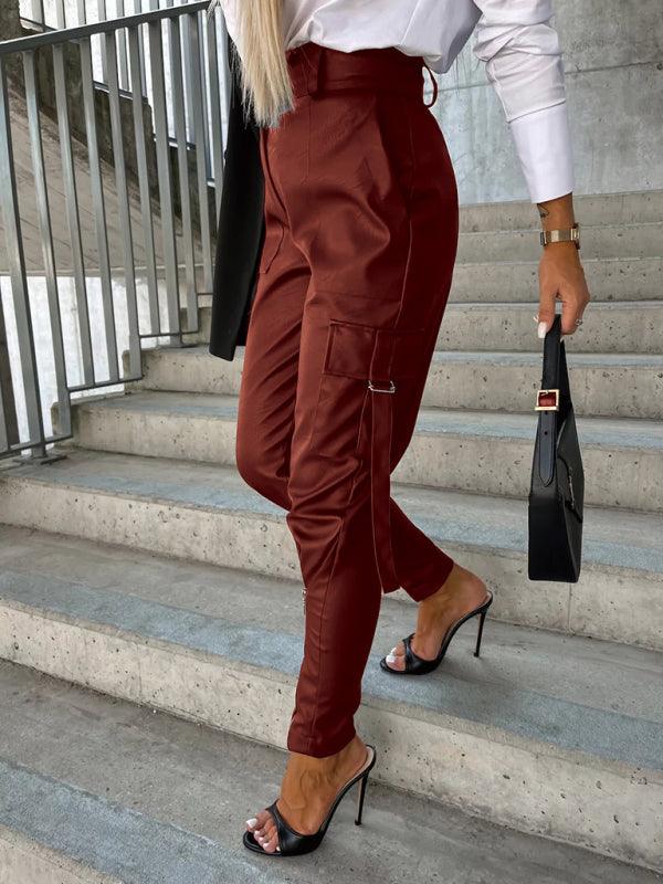 Women’s Fashion Slim Fit PU Leather Pants