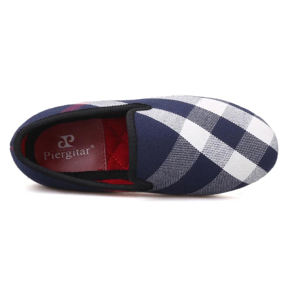 Kids Loafers Cherry Comfort: Matching Parent-Child Loafers - Red Cotton Insoles-Loafer Shoes-GUOCALI