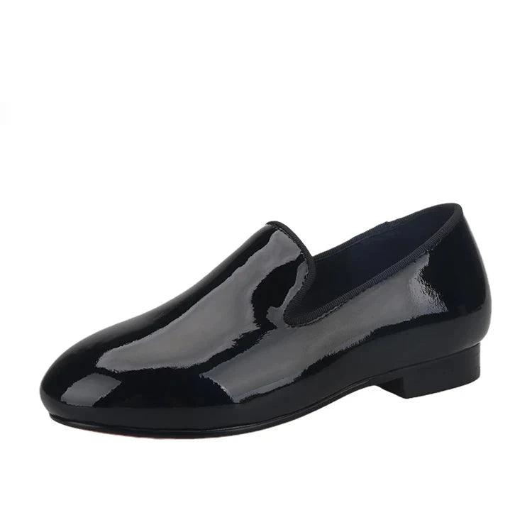 Kids Loafers Refined Elegance: Handmade Children's Patent Leather Loafer - Loafer Shoes - Guocali