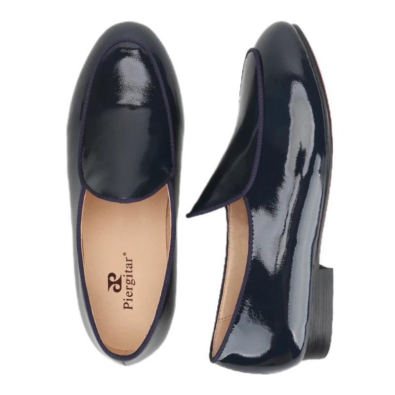 Kids Loafers Refined Elegance: Handmade Children's Patent Leather Loafer-Loafer Shoes-GUOCALI