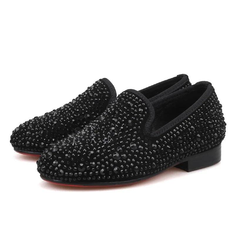 Kids Loafers Rhinestone Loafers: Kids' Loafers Party & Casual Shoes - Loafer Shoes - Guocali