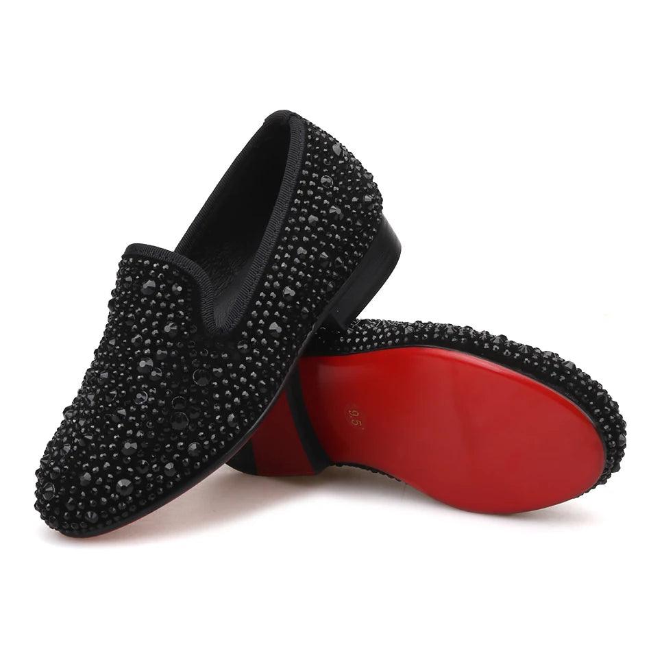 Kids Loafers Rhinestone Loafers: Kids' Loafers Party & Casual Shoes-Loafer Shoes-GUOCALI