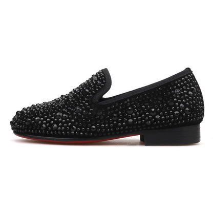 Kids Loafers Rhinestone Loafers: Kids' Loafers Party & Casual Shoes-Loafer Shoes-GUOCALI