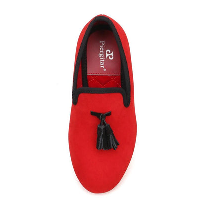 Kids Loafers Twinkle-Tassel:Parent-Child Velvet Loafers-Loafer Shoes-GUOCALI