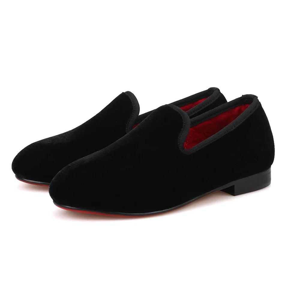 Kids Loafers Velvet Comfort: Handcrafted Loafer Shoes for Kids-Loafer Shoes-GUOCALI