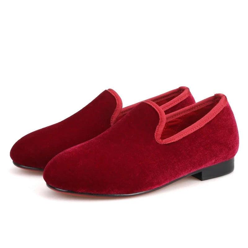 Kids Loafers Velvet Comfort: Handcrafted Loafer Shoes for Kids-Loafer Shoes-GUOCALI