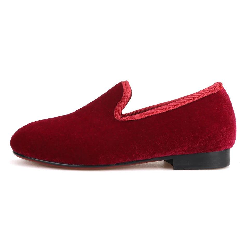 Kids Loafers Velvet Comfort: Handcrafted Loafer Shoes for Kids-Loafer Shoes-GUOCALI