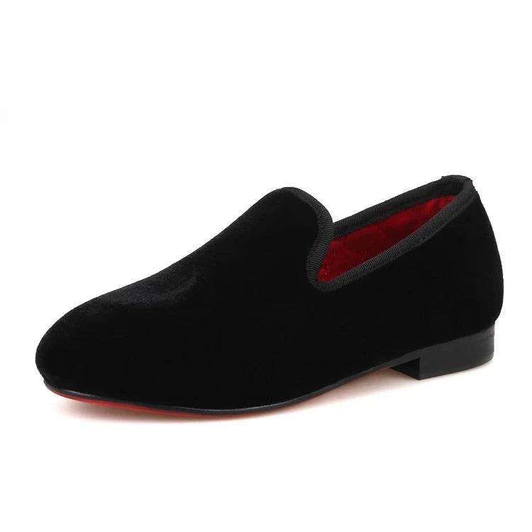 Kids Loafers Velvet Comfort: Handcrafted Loafer Shoes for Kids-Loafer Shoes-GUOCALI