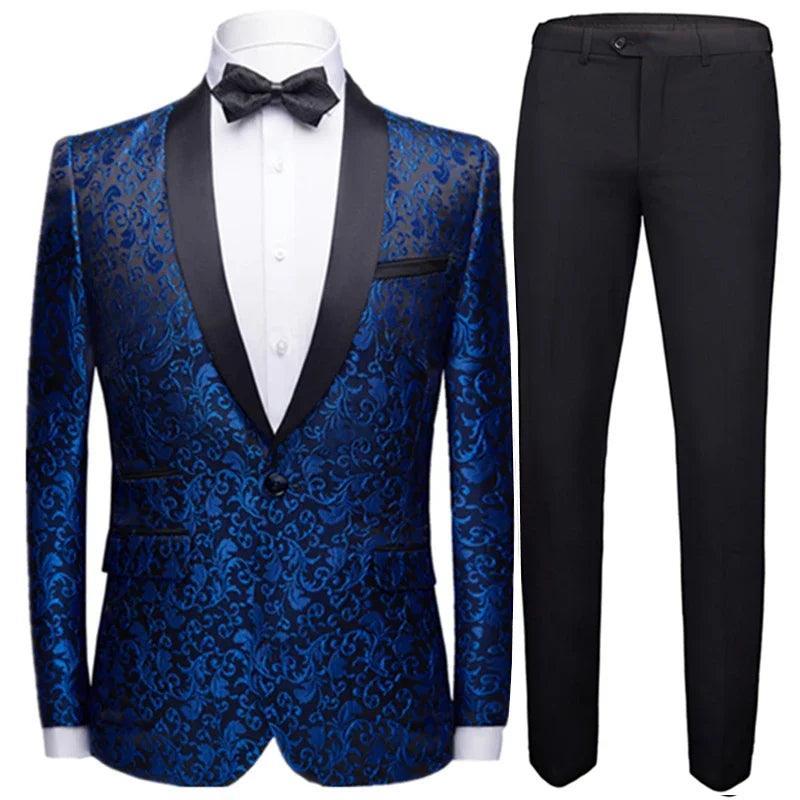 Men's 3-Piece Tuxedo Suit - Classic Wedding Party Attire - Tuxedo Suit - Guocali