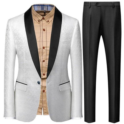 Men's 3-Piece Tuxedo Suit - Classic Wedding Party Attire - Tuxedo Suit - Guocali