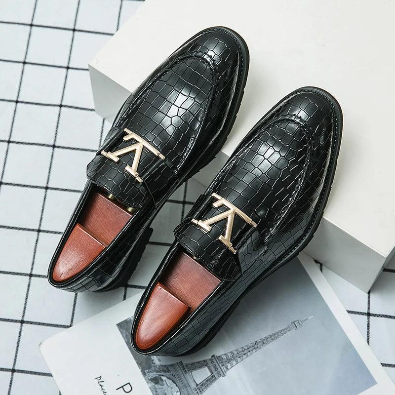 Men's High-end Business Formal Leather Shoes - - Guocali