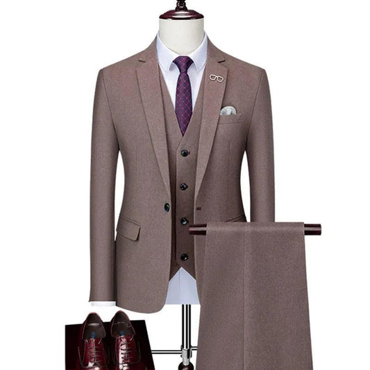 Men Woolen Suit - Winter Style - Business Suit - Guocali