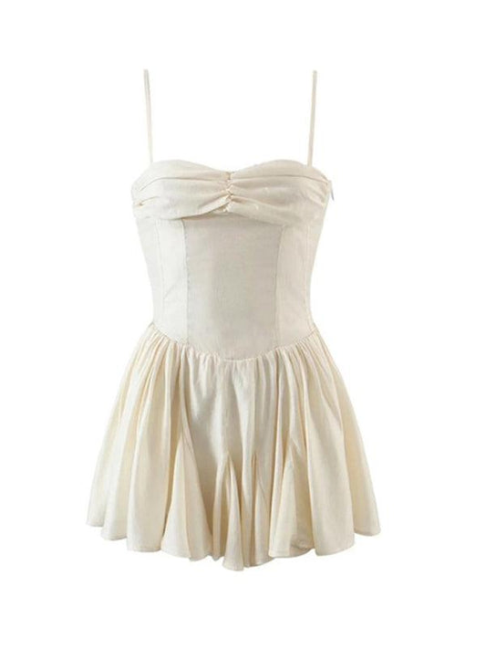 Sexy Pleated Skirt Strapless Dress