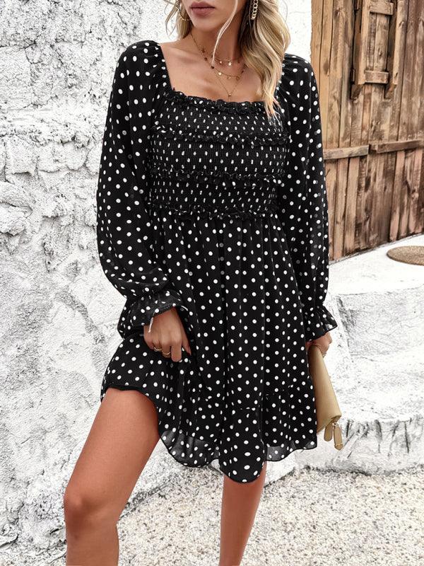 Spring Summer Casual Polka Dot Dress