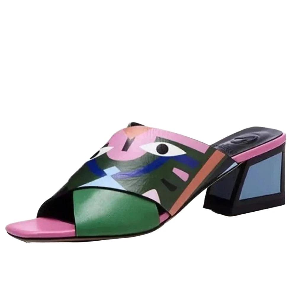 Sandals Graffiti Women Sandals Eye Print - Sandals - Guocali