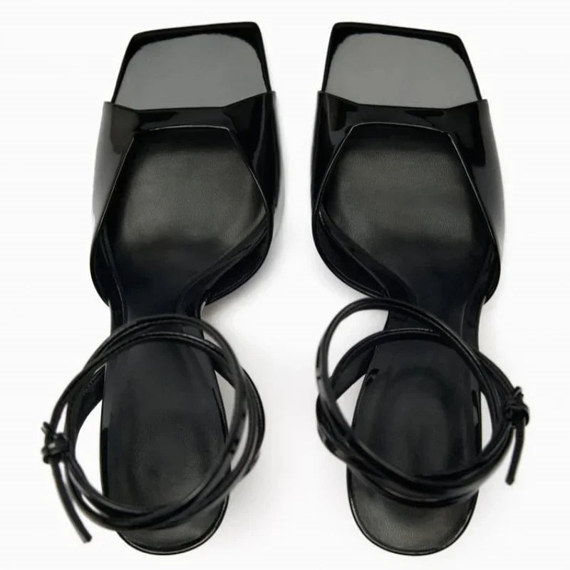 Shoes-Women-Sandals-Black-40-summer-GUOCALI