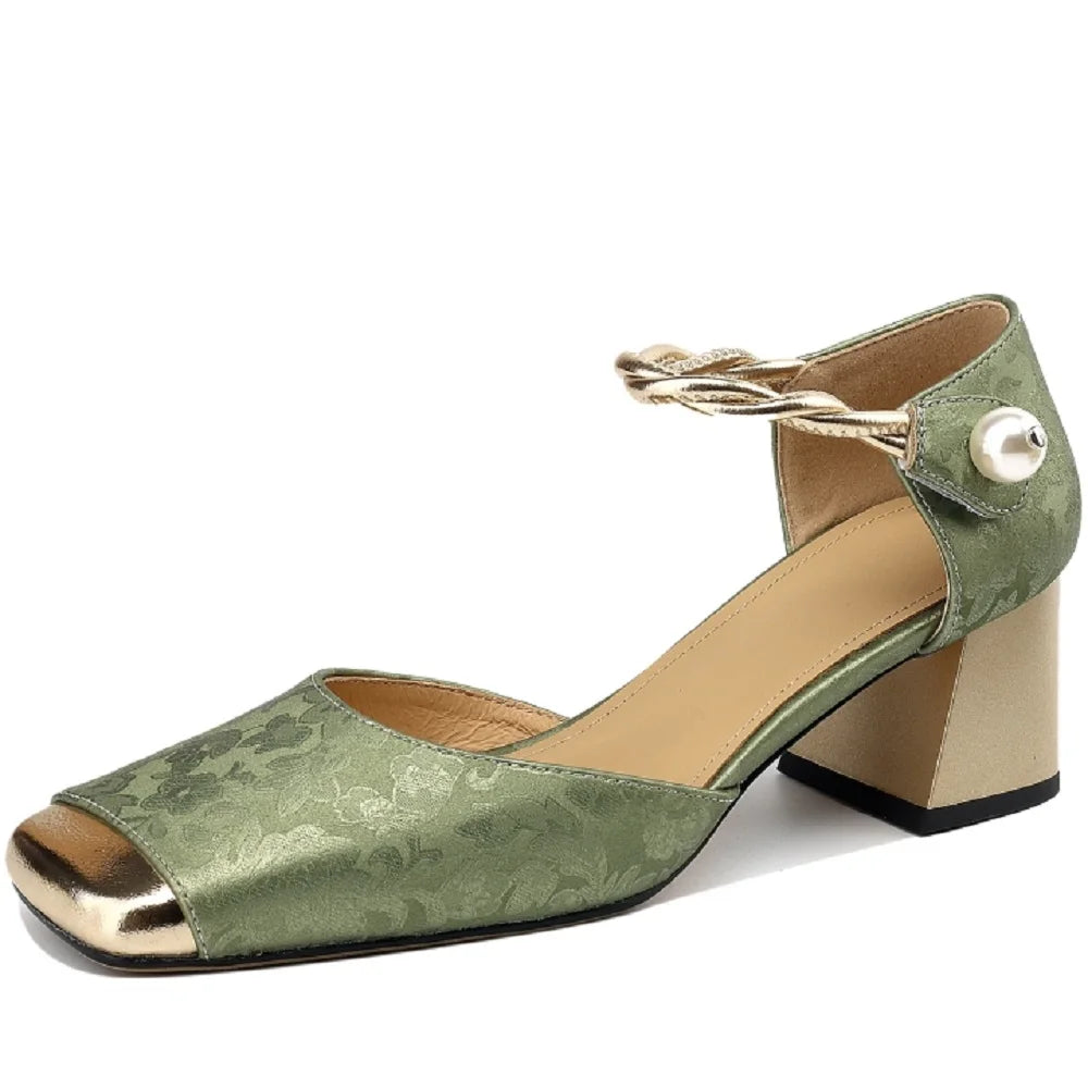 Shoes-Women-Sandals-Green-34-summer-GUOCALI