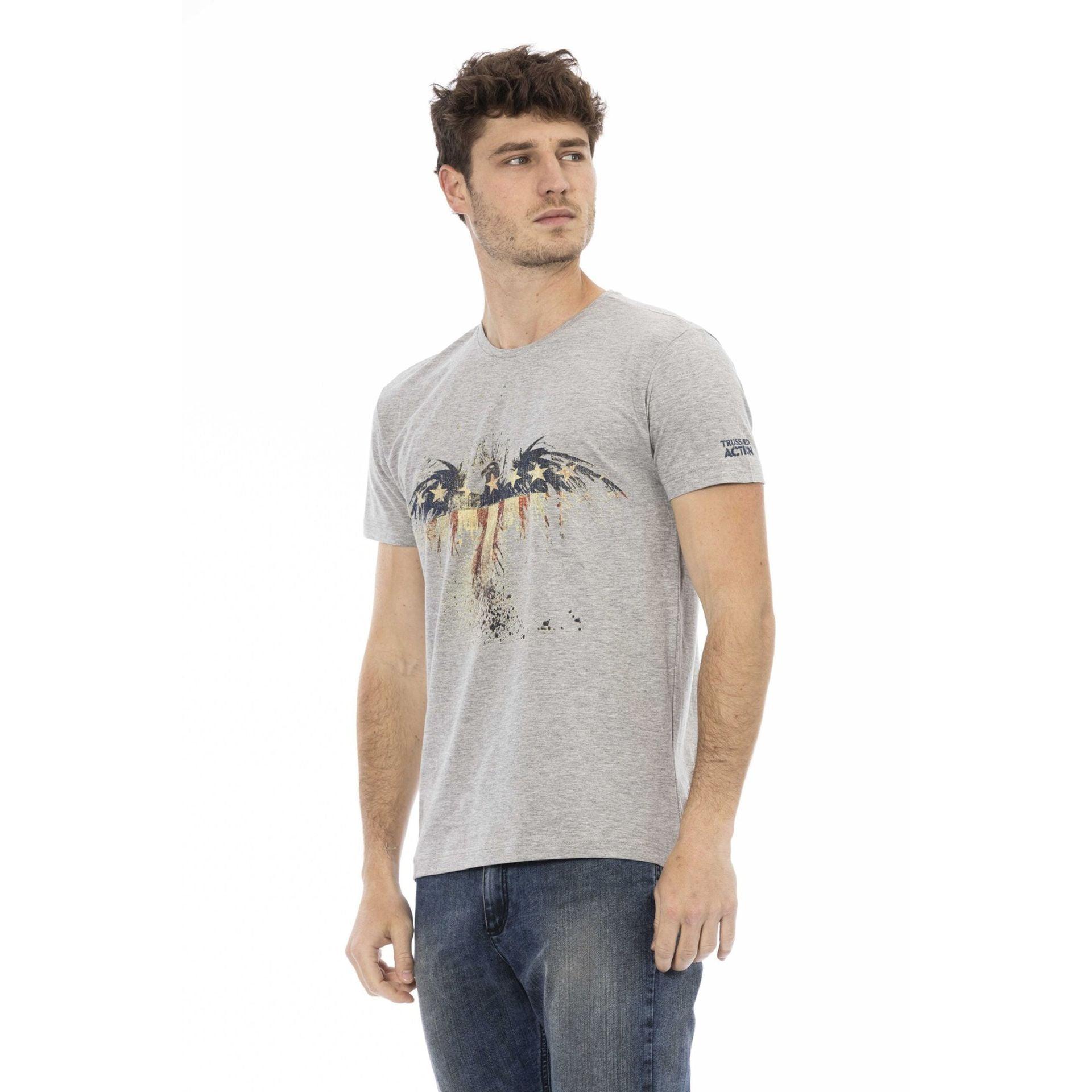 Trussardi Action Men T-shirts - Grey Brand T-shirts - T-Shirt - Guocali