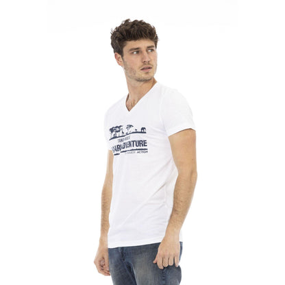 Trussardi Action Men T-shirts - White Brand T-shirts - T-Shirt - Guocali