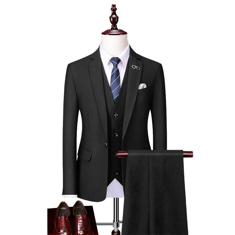 Winter-Ready Woolen Suit for Men - Business Suit - Guocali