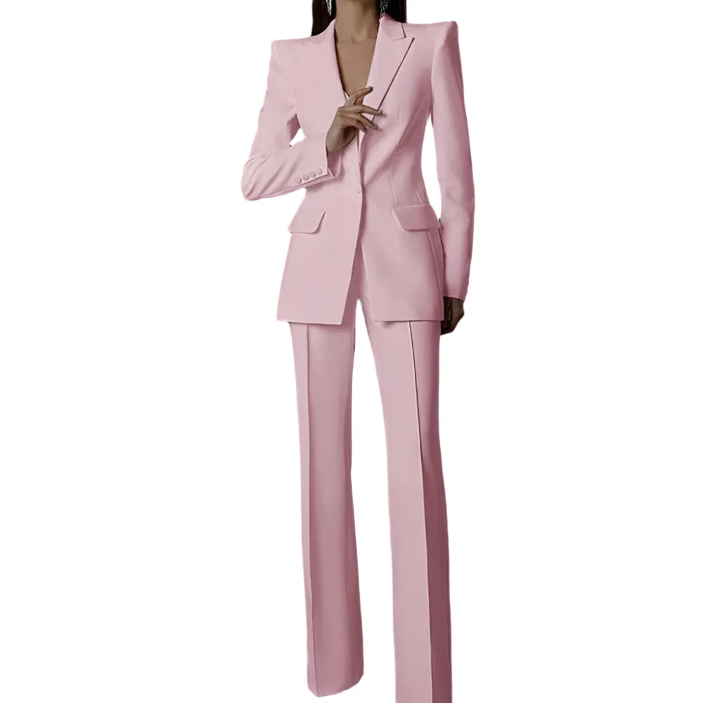 Women Pant Suit - 2-Piece Trouser Suit - Pantsuit - Guocali