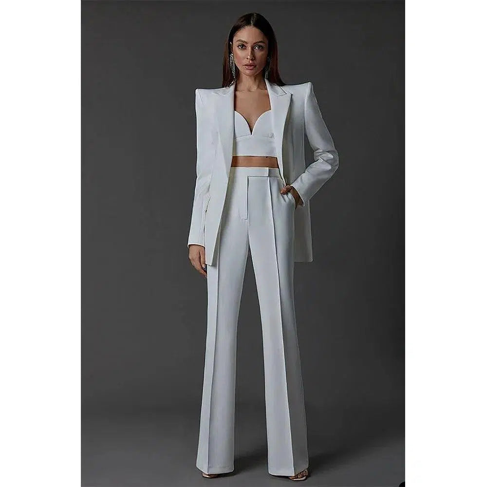 Women Pant Suit - 2-Piece Trouser Suit - Pantsuit - Guocali