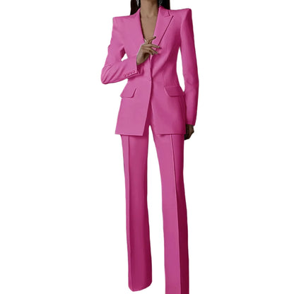 Women Pant Suit - 2-Piece Trouser Suit - Pantsuit - Guocali