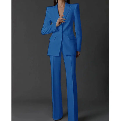 Women Pant Suit - 3-Piece Trouser Suit - Pantsuit - Guocali