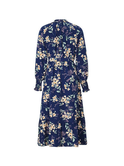 Women's Long Sleeve Floral Dress