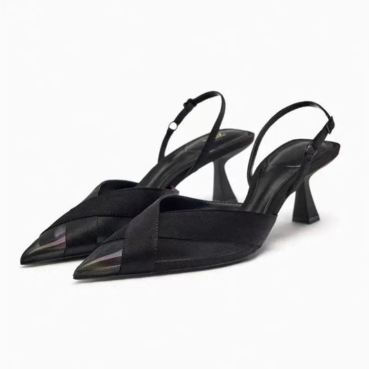Women Sandals - Pointed Toe Slingback Shoes - Sandals - Guocali